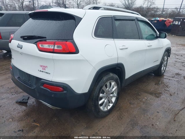 2016 Jeep Cherokee Limited მანქანა იყიდება აუქციონზე, vin: 1C4PJMDS2GW197355, აუქციონის ნომერი: 44522325