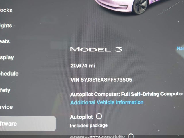 Aukcja sprzedaży 2023 Tesla Model 3 Rear-wheel Drive, vin: 5YJ3E1EA8PF573505, numer aukcji: 44522333