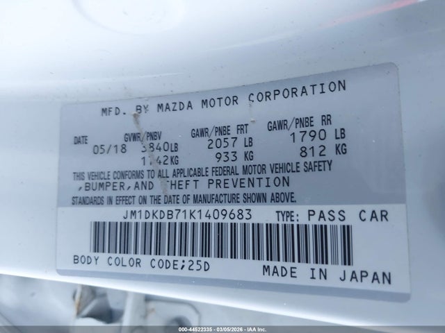 2019 MAZDA CX-3 JM1DKDB71K1409683 Photo 8