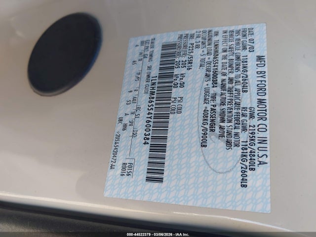 2004 LINCOLN LS 1LNHM86S54Y600384 Photo 8