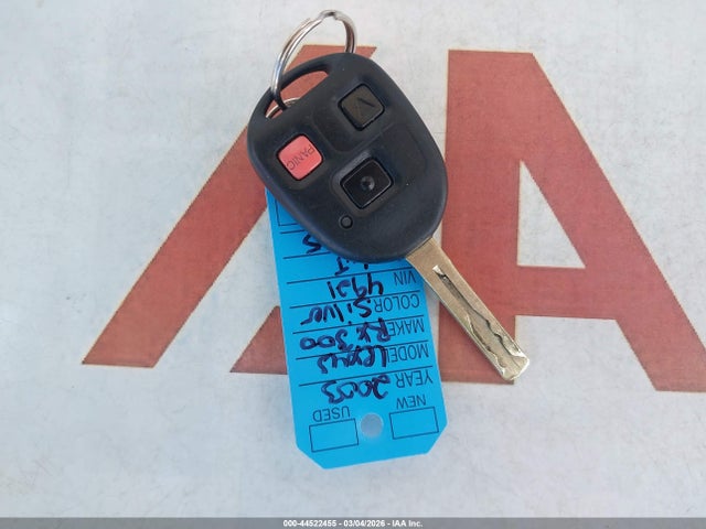 Aukcja sprzedaży 2003 Lexus Rx 300, vin: JTJGF10U130154921, numer aukcji: 44522455