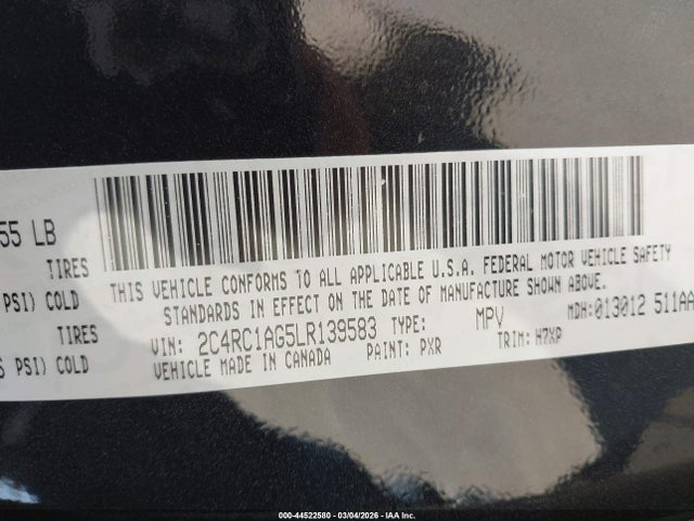 2020 CHRYSLER VOYAGER 2C4RC1AG5LR139583 Photo 8