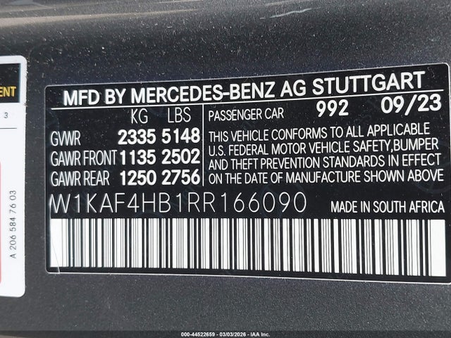 2024 MERCEDES-BENZ C 300 W1KAF4HB1RR166090 Photo 8