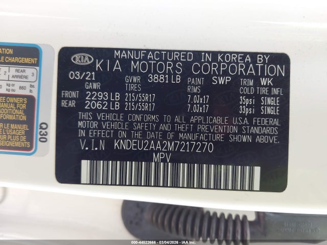 2021 KIA SELTOS KNDEU2AA2M7217270 Photo 8