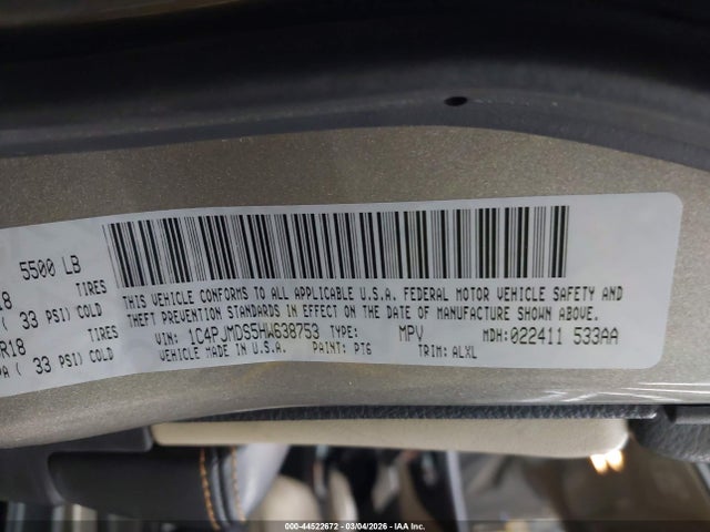 2017 JEEP CHEROKEE 1C4PJMDS5HW638753 Photo 8