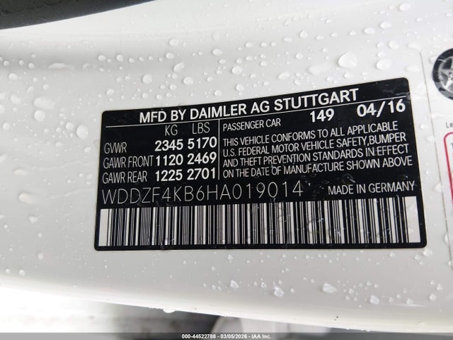 Продаж на аукціоні авто 2017 Mercedes-benz E 300 4matic, vin: WDDZF4KB6HA019014, номер лоту: 44522788
