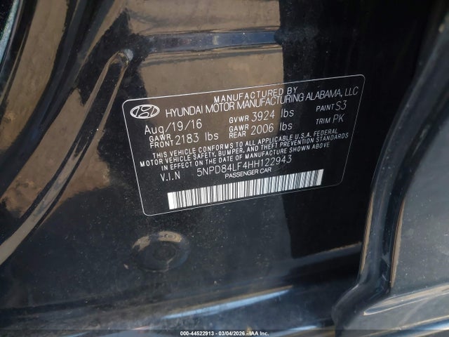 Hyundai ELANTRA SE 2017 5NPD84LF4HH122943 Image 9