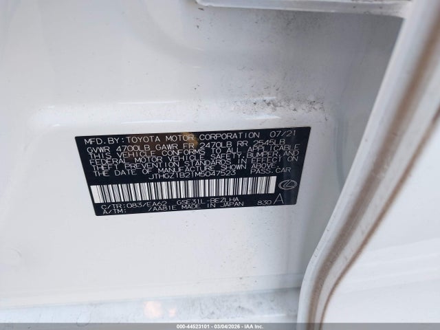 2021 LEXUS IS 350 JTHGZ1B21M5047523 Photo 8