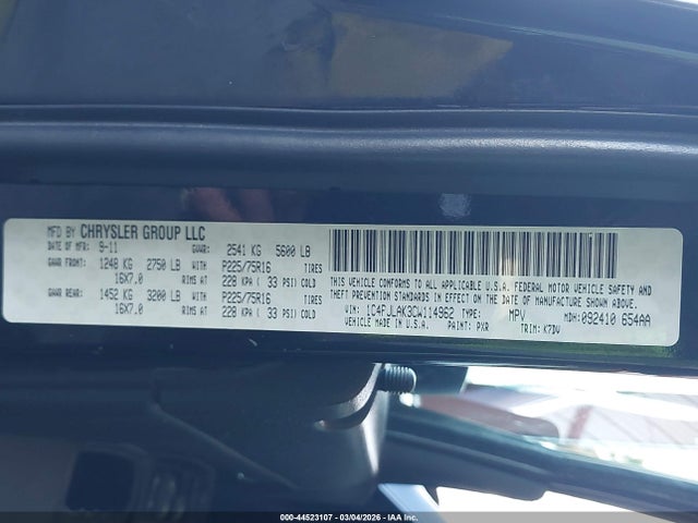 2012 JEEP LIBERTY 1C4PJLAK3CW114962 Photo 8