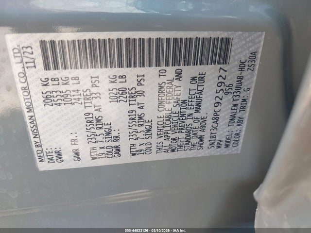 2023 NISSAN ROGUE 5N1BT3CA8PC925927 Photo 8