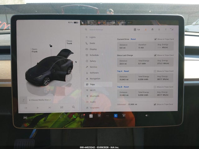 44523242 :رقم المزاد ، 7SAYGDEE7PF928378 vin ، 2023 Tesla Model Y Awd/long Range Dual Motor All-wheel Drive مزاد بيع