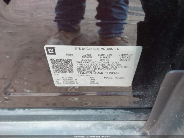 2020 CHEVROLET TRAVERSE 1GNEVHKW4LJ128304 Photo 8