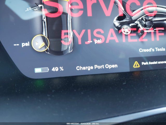2015 Tesla Model S 70d/85d/p85d მანქანა იყიდება აუქციონზე, vin: 5YJSA1E21FF105775, აუქციონის ნომერი: 44523341