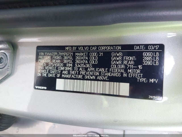 2017 VOLVO XC90 YV4A22PL7H1176721 Photo 8