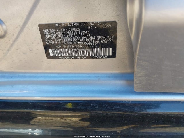 Aukcja sprzedaży 2024 Subaru Impreza Rs 5-door, vin: JF1GUHJC8R8890035, numer aukcji: 44523475