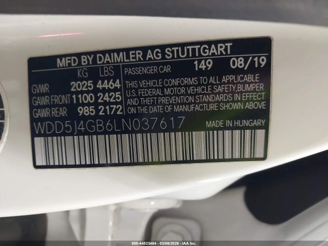 2020 MERCEDES-BENZ CLA 250 WDD5J4GB6LN037617 Photo 8