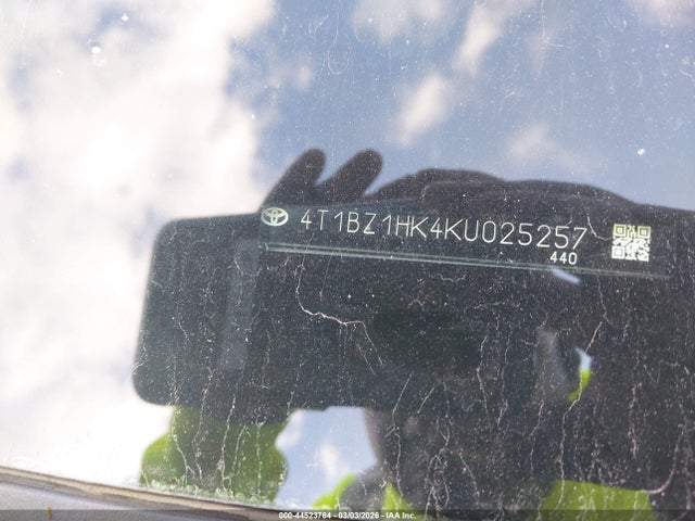 4T1BZ1HK4KU025257 Toyota Camry Xse V6