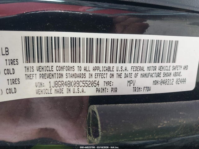 2009 JEEP GRAND CHEROKEE 1J8GR48K09C552054 Photo 8