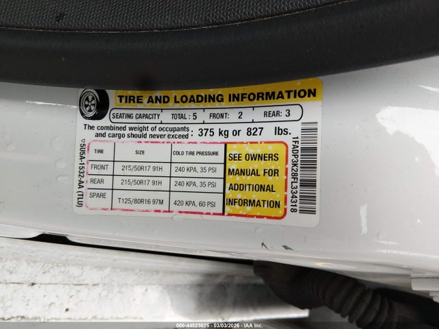 Ford FOCUS SE 2015 1FADP3K28FL334318 Image 9