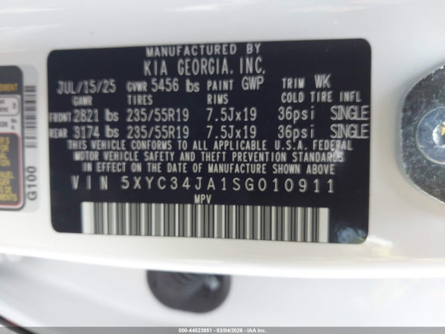 KIA Ev6 Wind 2025 5XYC34JA1SG010911 Image 9