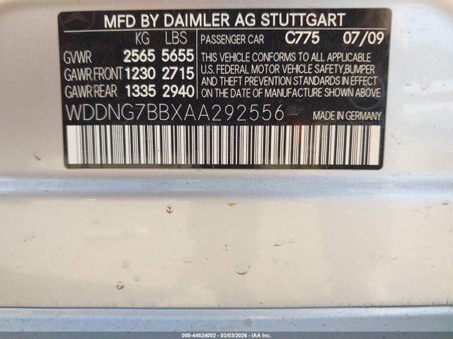 2010 MERCEDES-BENZ S 550 WDDNG7BBXAA292556 Photo 8