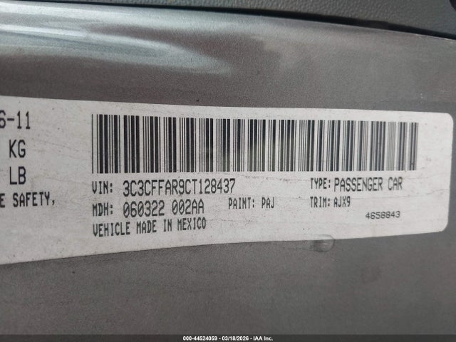 2012 FIAT 500 3C3CFFAR9CT128437 Photo 8