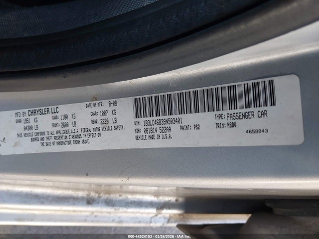Продаж на аукціоні авто 2009 Dodge Avenger Se/sxt, vin: 1B3LC46B39N503401, номер лоту: 44524153
