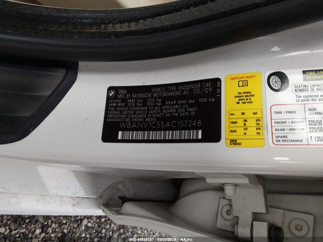 2010 BMW 528I WBANV1C55AC157248 Photo 8