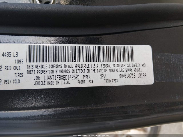 2011 JEEP COMPASS 1J4NT1FBXBD142521 Photo 8