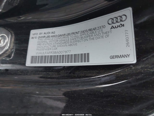 2011 AUDI A5 WAULFAFR3BA007977 Photo 8