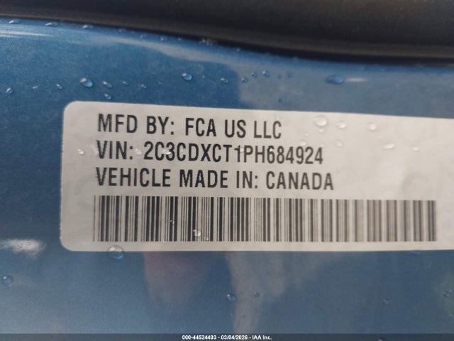 Aukcja sprzedaży 2023 Dodge Charger R/t, vin: 2C3CDXCT1PH684924, numer aukcji: 44524493