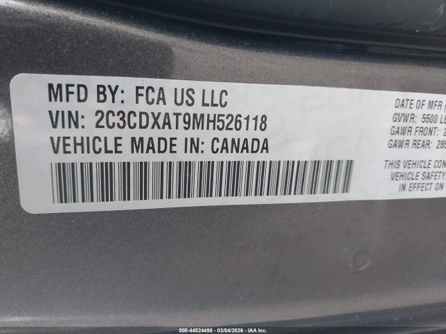 2021 DODGE CHARGER 2C3CDXAT9MH526118 Photo 8