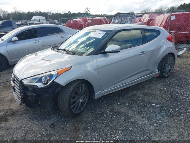 Hyundai Veloster Turbo W/blue 2014 KMHTC6AE5EU210543 Image 2