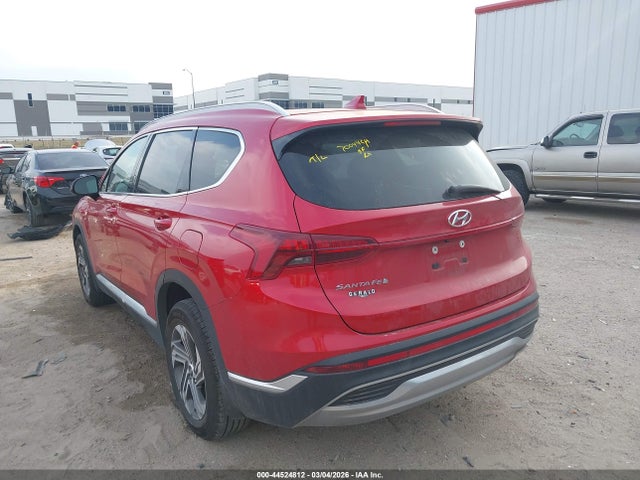 44524812 :رقم المزاد ، 5NMS24AJ6NH460871 vin ، 2022 Hyundai Santa Fe Sel مزاد بيع