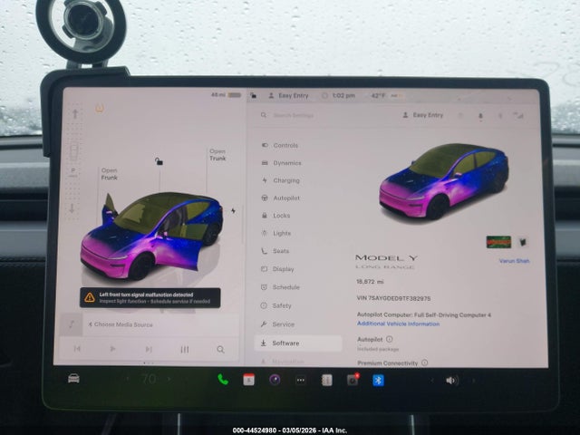 2026 TESLA MODEL Y 7SAYGDED9TF382975 Photo 6