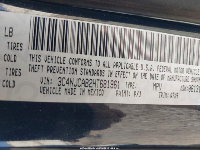 2017 JEEP NEW COMPASS 3C4NJCAB2HT681961 Photo 8