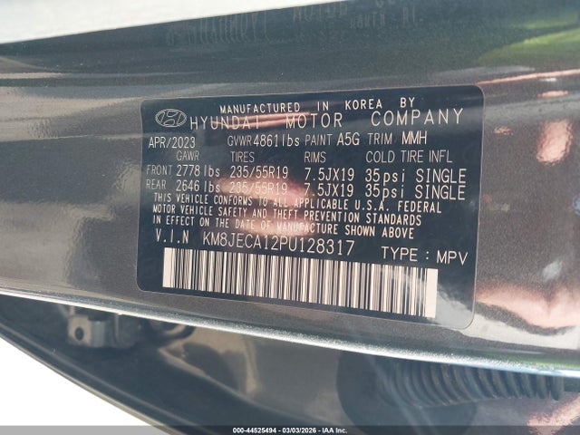 2023 HYUNDAI TUCSON HYBRID KM8JECA12PU128317 Photo 8