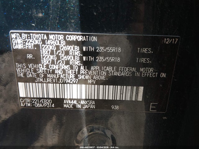 2018 TOYOTA RAV4 HYBRID JTMJJREV1JD194297 Photo 8