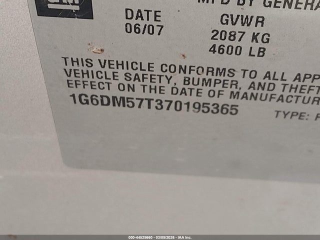 2007 CADILLAC CTS 1G6DM57T370195365 Photo 8