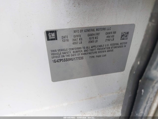 1G4ZP5SS6HU177036 Buick Lacrosse Essence