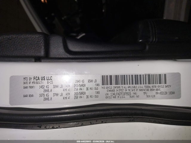 2015 JEEP GRAND CHEROKEE 1C4RJFAG7FC875523 Photo 8