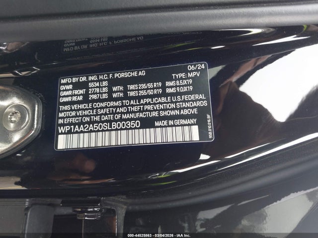 Porsche Macan T 2025 WP1AA2A50SLB00350 Image 9