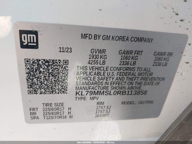 2024 CHEVROLET TRAILBLAZER KL79MMSL0RB113858 Photo 8