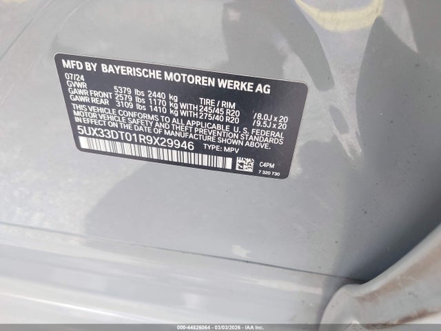 2024 BMW X4 5UX33DT01R9X29946 Photo 8