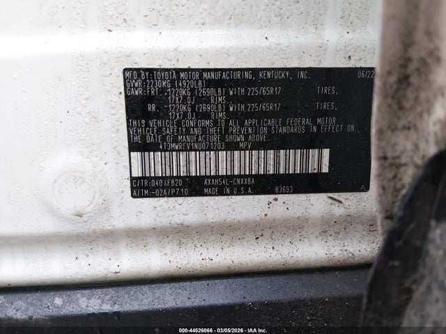 2022 TOYOTA RAV4 HYBRID 4T3MWRFV1NU071203 Photo 8