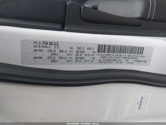 2015 JEEP GRAND CHEROKEE 1C4RJFBG6FC106977 Photo 8