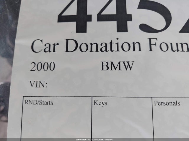 Продаж на аукціоні авто 2000 Bmw K1200 Lt, vin: WB10555A6YZD74085, номер лоту: 44526110