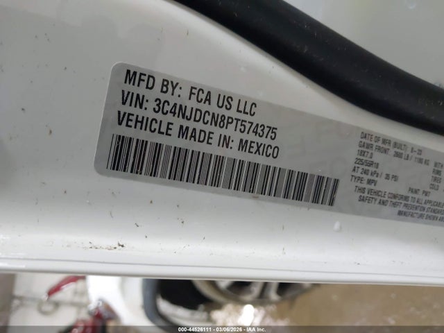 2023 Jeep Compass Limited 4x4 მანქანა იყიდება აუქციონზე, vin: 3C4NJDCN8PT574375, აუქციონის ნომერი: 44526111