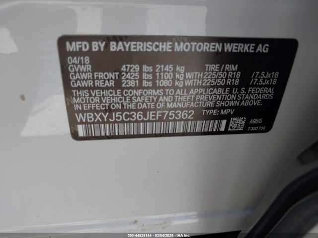 2018 BMW X2 WBXYJ5C36JEF75362 Photo 8