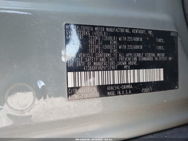 2023 TOYOTA RAV4 HYBRID 4T3B6RFV6PU132961 Photo 8